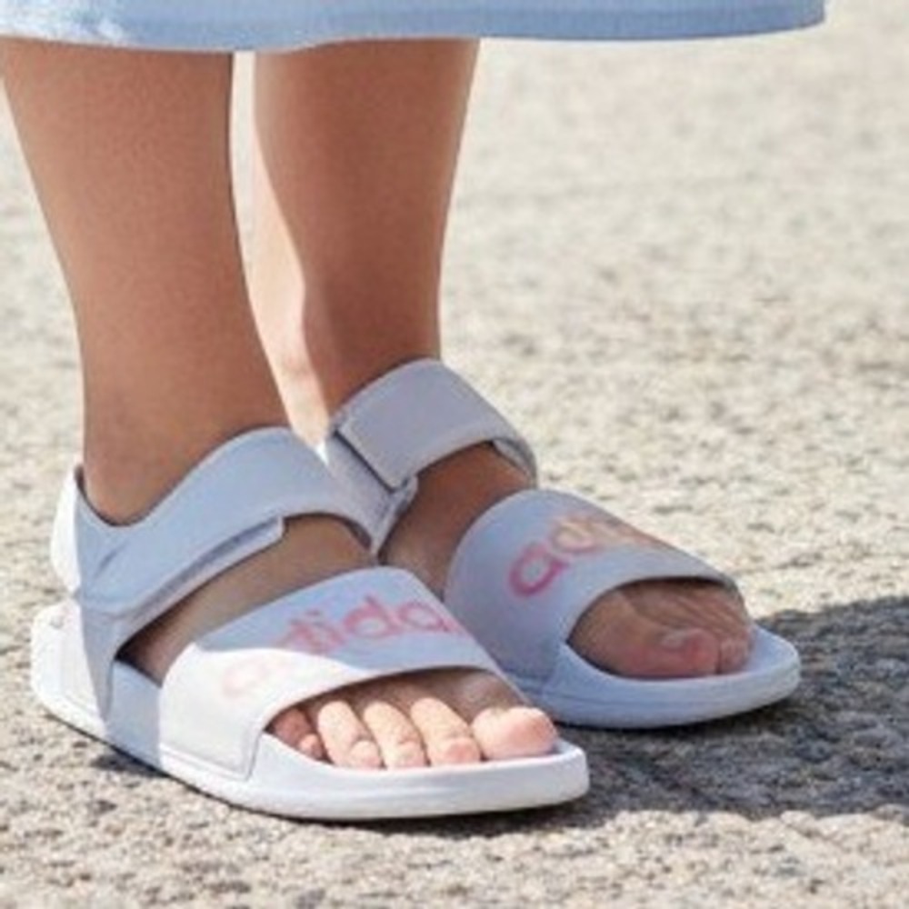 Adidas Adilette Sandal 2.0 Grey Pink FY8166 Womens 9 Strappy Slide